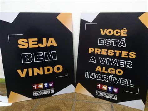 Kit 2 Placa Bem Vindo Culto Ministerio Infantil Produtos Elo7