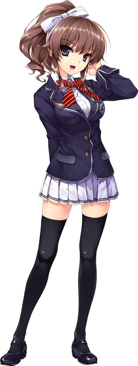 Kuroya Shinobu Ushinawareta Mirai Wo Motomete Hanamiya Nagisa Game Cg Seifuku Thighhighs