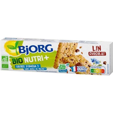 Bjorg Biscuits Bio Lin Chocolat Noir Bjorg