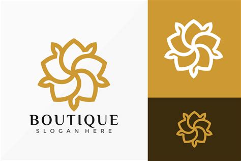 Luxury Star Boutique Logo Vector Design Abstract Emblem Designs