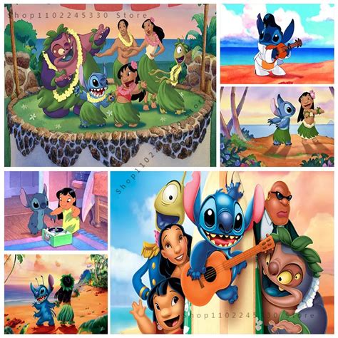 Disney Tuval Resimleri Posterler Ve Karikat R Lilo Diki Hayvanlar Bask