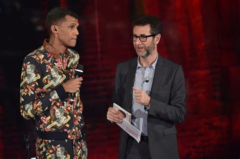 Photo Stromae sur le plateau de l émission télé Che tempo che fa à