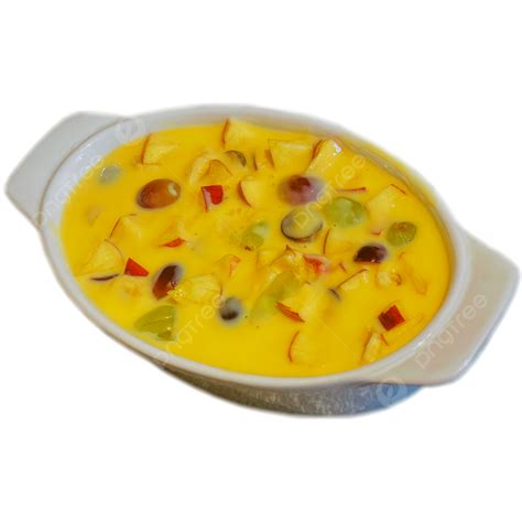 Custard White Transparent Yummy Fruit Custard Png Fruit Yummy