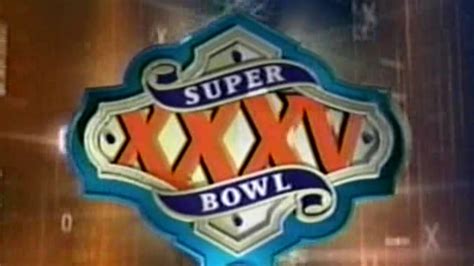 Superbowl Xxxv Ravens Vs Giants Cbs Intro Youtube