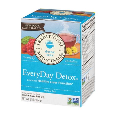 Buy Traditional Medicinals Everyday Detox 16 Tea Bags Life Pharmacy