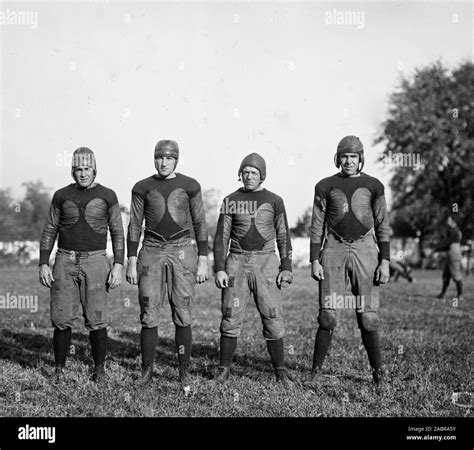 Early 1900s American football players pose for a photo ca. 1922 Stock ...