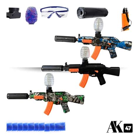 Arminha De Gel Para Criança - Brinquedo Arminha De Gel Ak47 Automática Top Para Criança ...