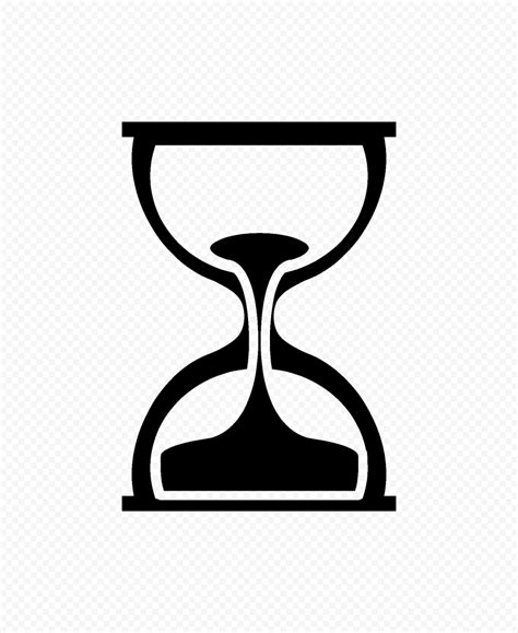 Sand Hourglass Timer Black Icon PNG Citypng