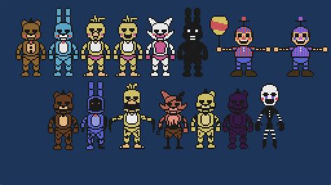 Fnaf Extras Stylized Sprites By Crazycreeper On Deviantart In The