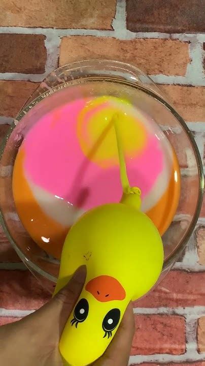 Mixing Slime🌈 With Funny🎈balloons Satisfying Slime Asmr Video Youtube