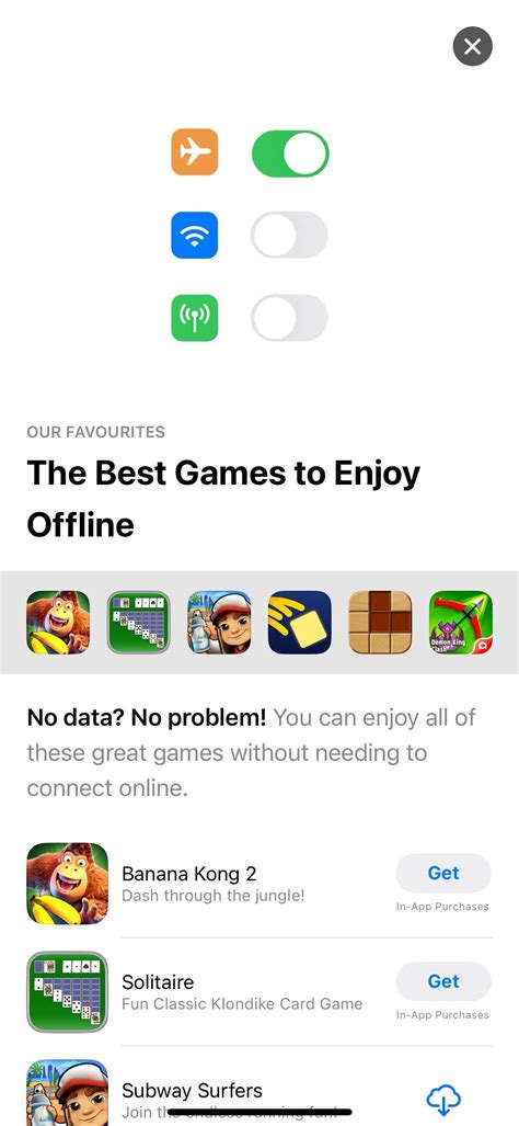 App Store promotes offline games that require an internet connection : r/iphone