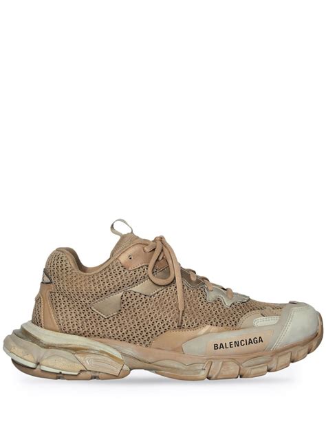 Balenciaga Track Panelled Design Sneakers Farfetch