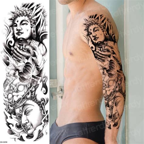 Tatoos temporárias tatuagem manga braço cheio temporales para homens