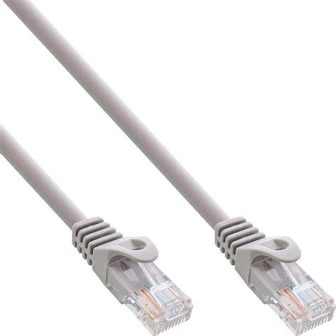 C Ble R Seau En Ligne U Utp Cat 5e Gris 5m Leroy Merlin