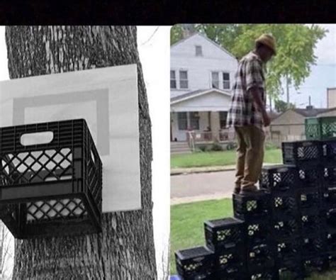 Shaq Takes On The Milk Crate Challenge Sort Of