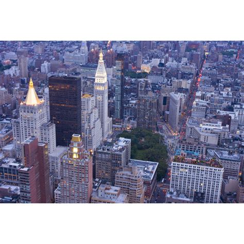 Ebern Designs New York City At Night Wrapped Canvas Photograph Wayfair