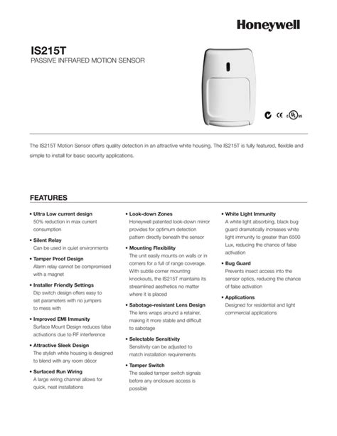 Honeywell Is T Data Sheet Pdf