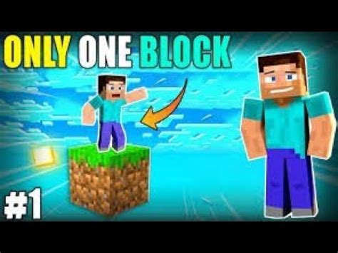 ONE BLOCK || MINECRAFT || BEDROCK EDITION || 1.18.2 - YouTube