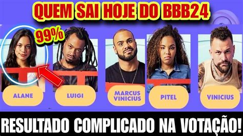 BBB 24 ENQUETE AGORA MOSTRA QUEM SERÁ ELIMINADO HOJE DO BBB ALANE