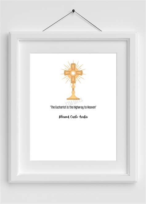 Blessed Carlo Acutis Eucharist Quote Blessed Carlo Acutis Wall Art