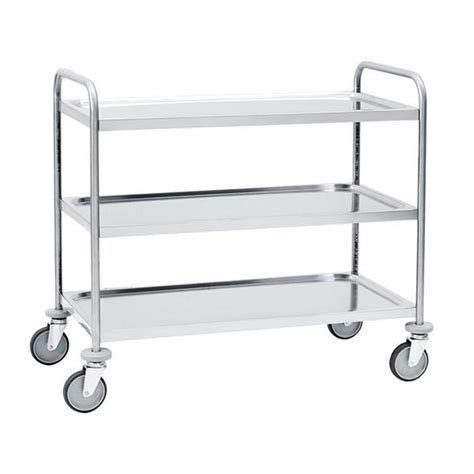 Carrello Di Servizio Inox A Tre Piani Cm X X H Carrelli