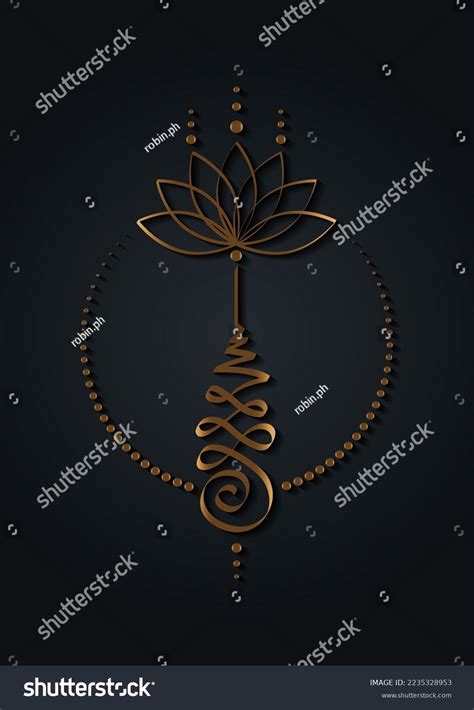 312 Unalome Lotus Flower Images Stock Photos Vectors Shutterstock