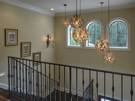 Multiple Pendants In 2 Story Foyer Alderman Interior Designinc Foyer Pendant Lighting Foyer