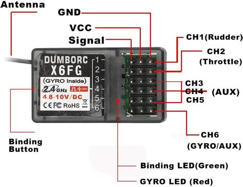 DUMBORC X6F X6FG X6DC X6DCG 2 4G Control Receiver For X4 X5 X6 X6P