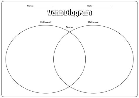 Compare And Contrast Chart Template