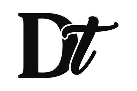 Dt Monogram Logo Design Graphic By Piku Design Store Creative Fabrica