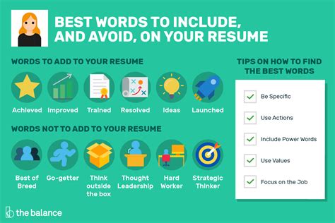 30 Good Resume Words To Include And Avoid