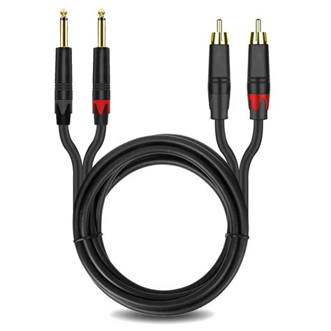 Lignes D Quilibre De Signal Audio C Ble Rca Grand Fil De Centre