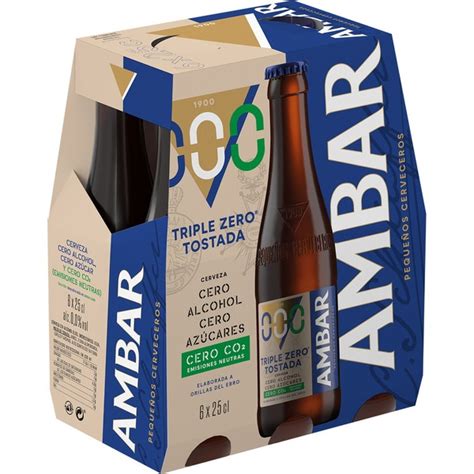 Comprar Cerveza Tostada Sin Alcohol Pack Botellas Cl Ambar