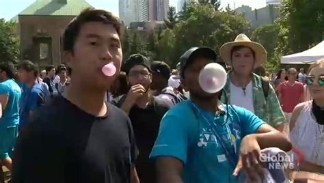 Toronto university students aim to break world record for chewing gum ...