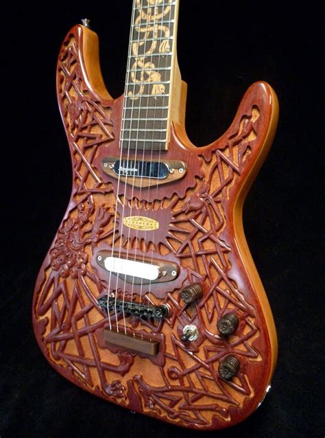 Blueberry Handmade Electric Guitar Celtic Motif Seymour Duncans Built ...