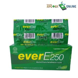 Jual EVER E 250 IU ISI 12 KAPSUL LUNAK VITAMIN E 250 IU Kota Medan