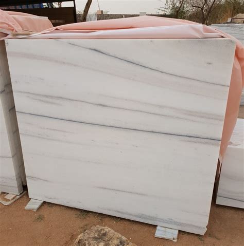 White Makrana Albeta Marble Slabs Application Area Flooring