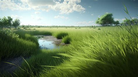 Gras Natur Pflanzen Wasser Powerpoint Hintergrund Zum Kostenlosen