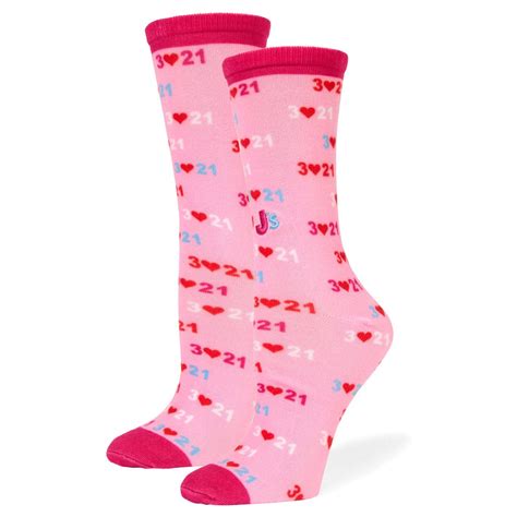 Down Syndrome Awareness Light Pink Unisex Crew Socks Light Pink