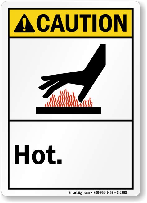 Hot Warning Sign