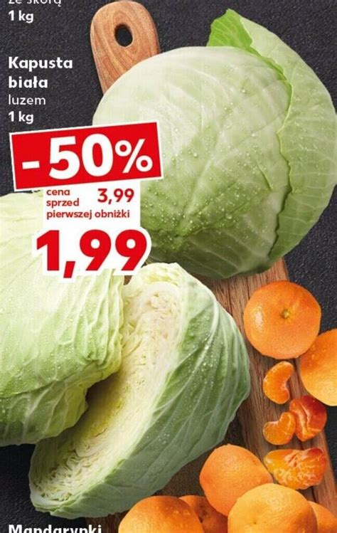 Promocja Kapusta biała 1kg Kaufland