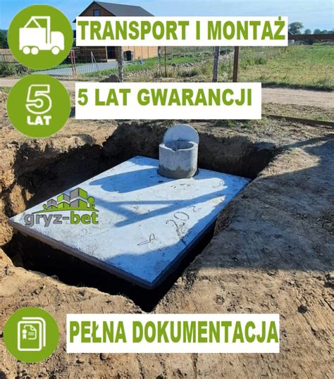 Szambo betonowe 4m3 zbiornik na deszczówkę 4000 l Konin Ogłoszenie