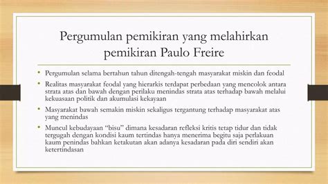 Pendidikan Pembebasan Paulo Freire Pptx