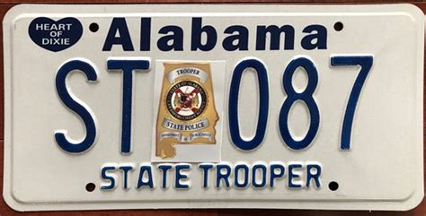 Alabama State Trooper Plates