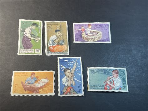 Laos 34 36 C24 C26 Mint Never Hinged Complete SET With Air Mail