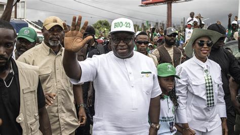 Julius Maada Bio Re Elected President Of Sierra Leone As Opposition Cries Foul