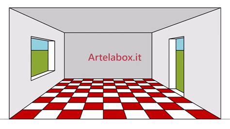 Prospettiva Centrale Stanza Taglio Raggi Visuali Room Geometric