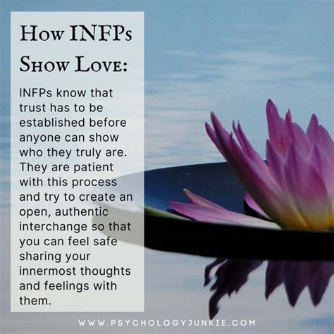 How Infps Say I Love You Psychology Junkie