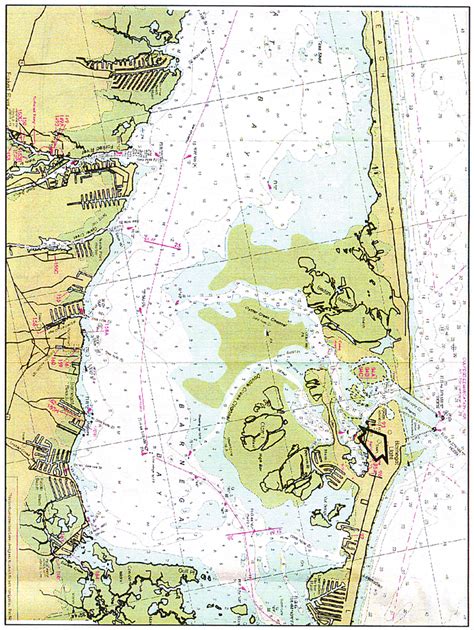 Two Charts Of Barnegat Bay Nj 1878 Woolman And Rose 1878 And