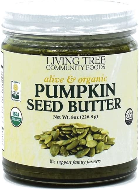 Amazon Living Tree Organic Raw Pumpkin Seed Butter No Added